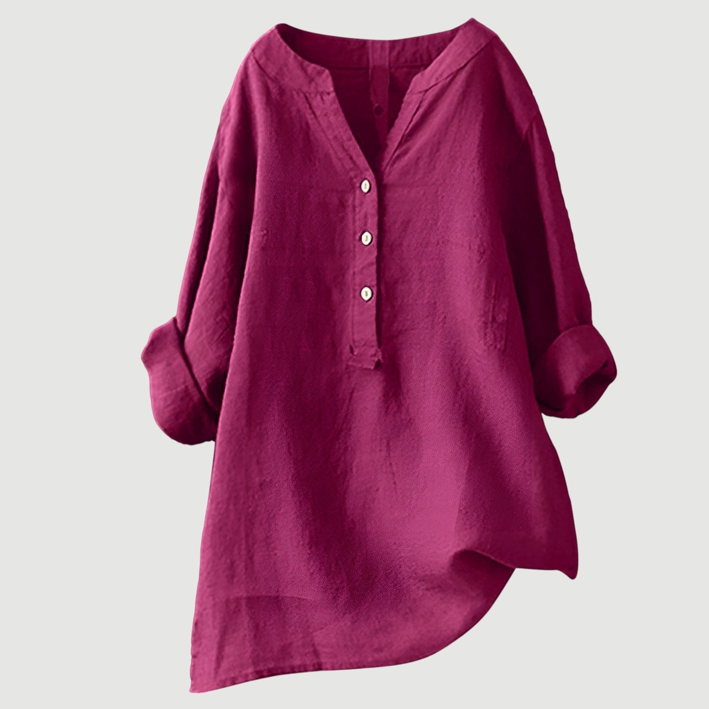Freja™ – Airy and Comfortable Button-Up Linen Shirt