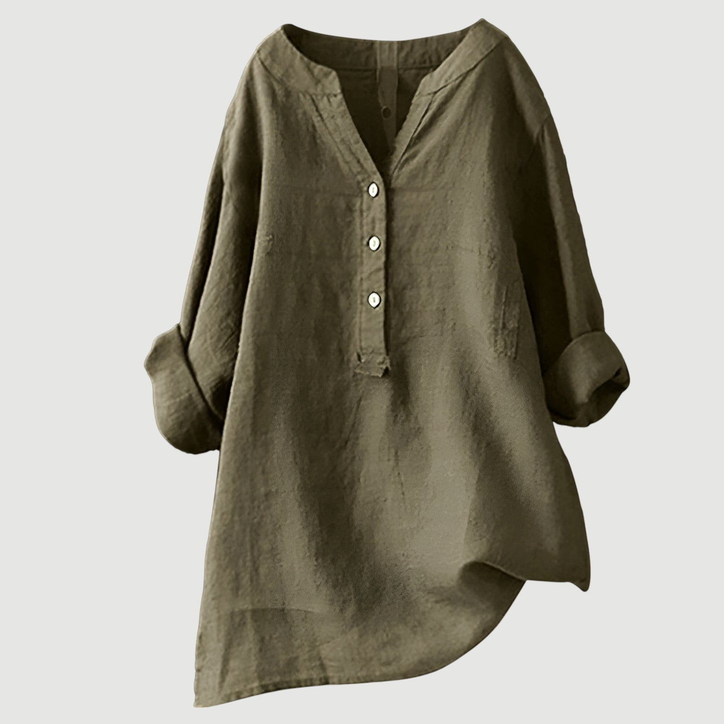Freja™ – Airy and Comfortable Button-Up Linen Shirt