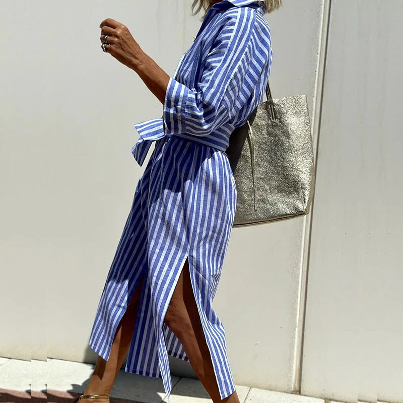 Alessandra™ | Elegant Striped Summer Dress (Almost Sold Out)