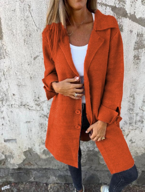 Isabella Trendy Women's Wool-Blend Coat Elegant Warmth Versatile