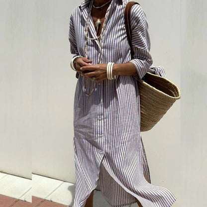Alessandra™ | Elegant Striped Summer Dress (Almost Sold Out)