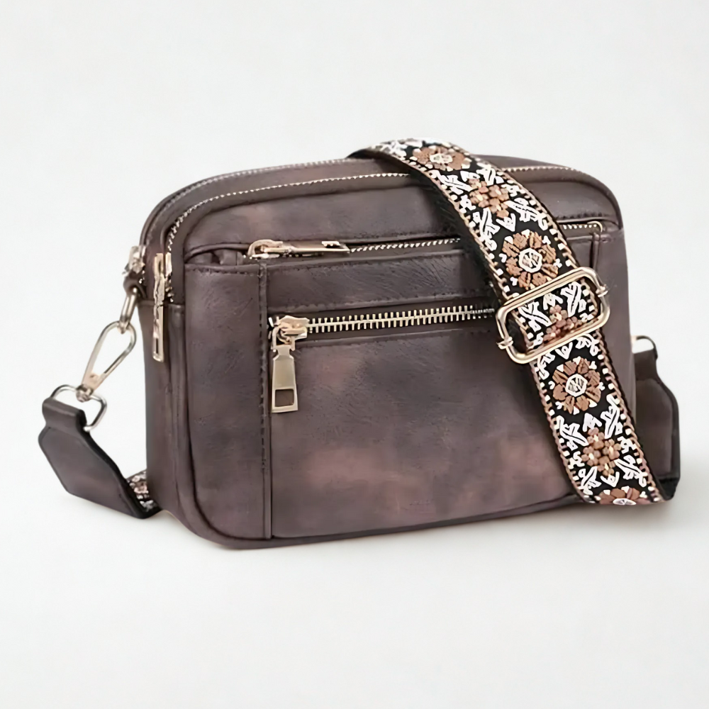 Edith Refined Leather Shoulder Bag – Soft Premium Leather, Adjustable Strap
