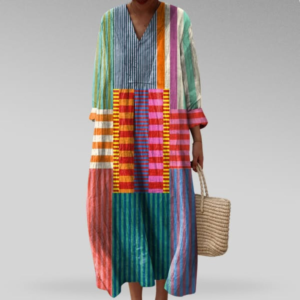 Boho Maxi Dress – Bold Patterns, Effortless Comfort