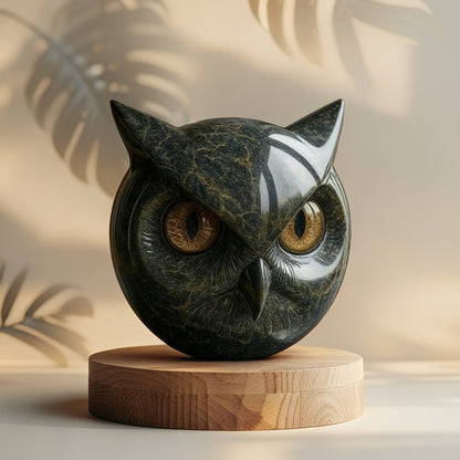 Mystical™ | Elegant Owl Head Decor