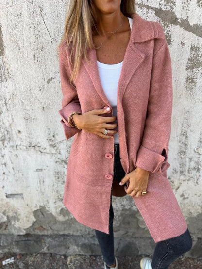 Isabella Trendy Women's Wool-Blend Coat Elegant Warmth Versatile