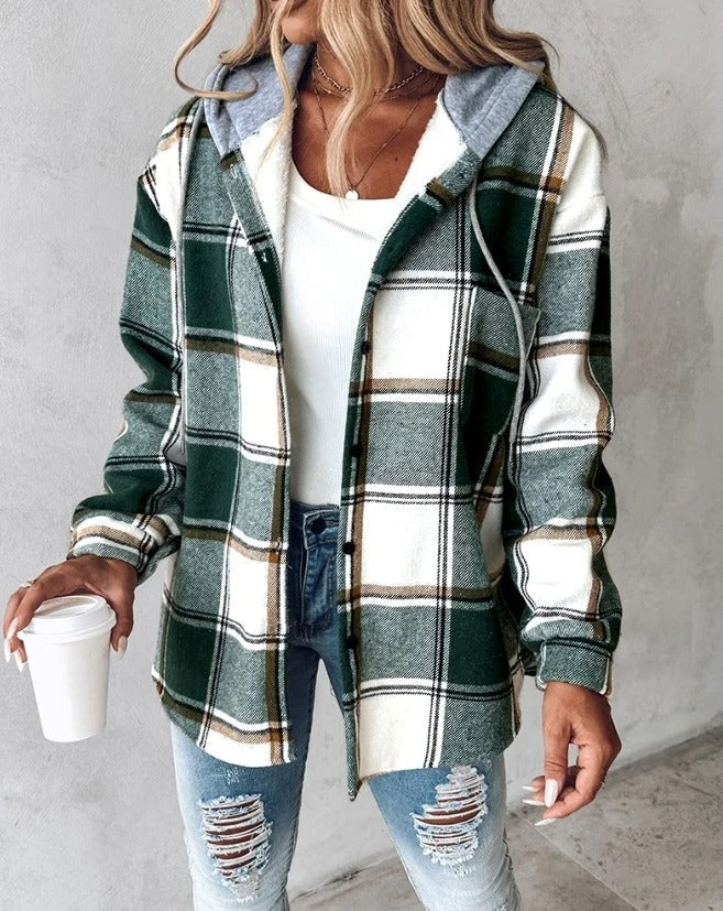 Jasmin Premium Cotton Blend Blocked Hoodie Jacket – Cozy Style