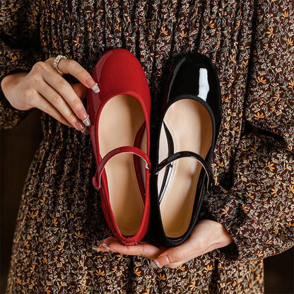 Chic Leather Mary Sandals