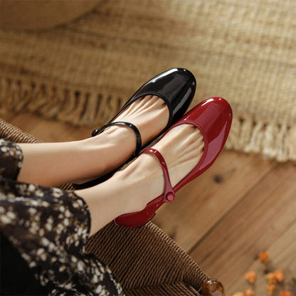 Chic Leather Mary Sandals