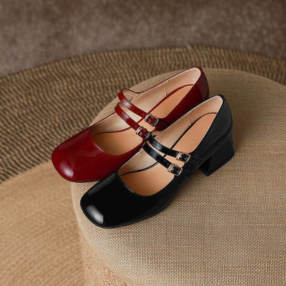 Handmade Leather Mary Janes