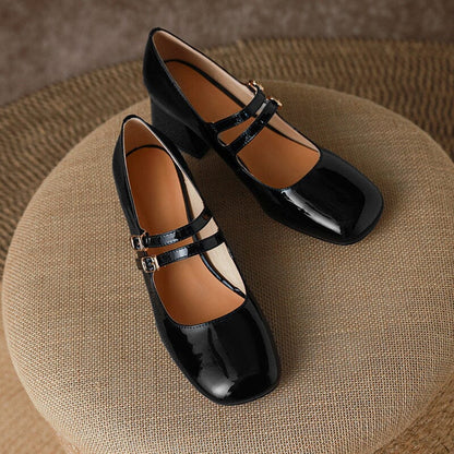 Handmade Leather Mary Janes