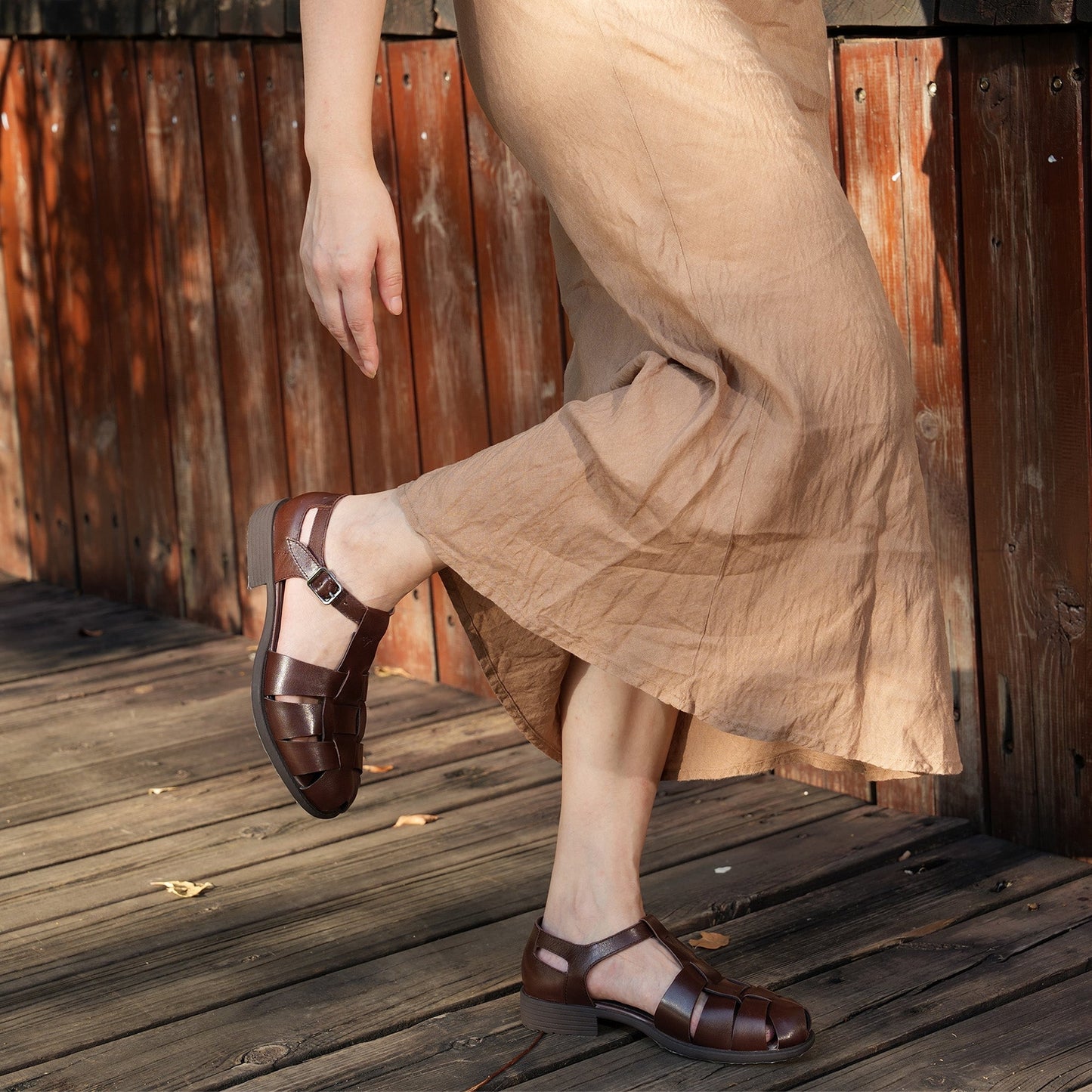 Retro Buckle Shoes