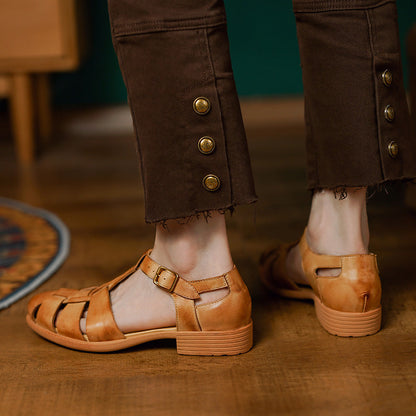 Retro Buckle Shoes