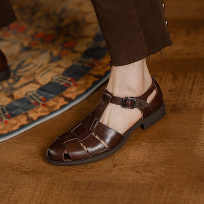 Retro Buckle Shoes