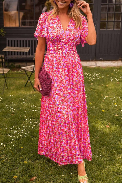 Amelia | Elegant Long Dress with V-Neck